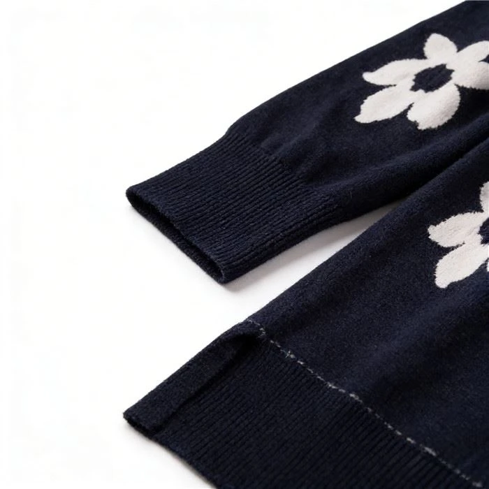 Long Floral Women Sweater factory